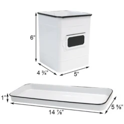 Farmhouse Trio Herb Set -The Birdhouse Chick Farmhouse Trio Herb Set Dimension