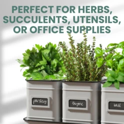 Farmhouse Trio Herb Set -The Birdhouse Chick Farmhouse Trio Herb Set for Herbs and Office Supplies