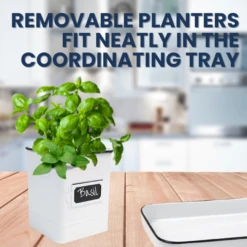 Farmhouse Trio Herb Set -The Birdhouse Chick Farmhouse Trio Herb Set with Chalkboard Labels