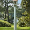 Copper Roof Birdhouse Post Mount Kit – 5ft White Vinyl Sleeve with Decorative Fluted Base -The Birdhouse Chick Fluted Decorative Post Cover c166a489 ecba 4c03 a53d 8709bade5908
