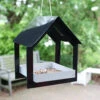ESSCHERT DESIGN Steel Fly Through Hanging Bird Feeder