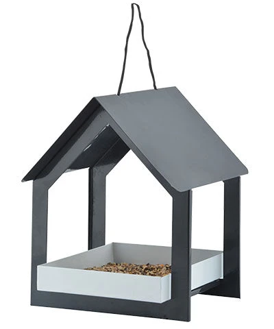 ESSCHERT DESIGN Steel Fly Through Hanging Bird Feeder 4 ESSCHERT DESIGN Steel Fly Through Hanging Bird Feeder - Image 2