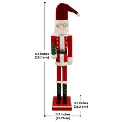 GIANT Nutcracker Mr. Claus Statue By Prime Retreat -The Birdhouse Chick Giant Nutcracker Mr Claus Statue Prime Retreat Holiday Decor 1