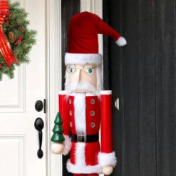 GIANT Nutcracker Mr. Claus Statue By Prime Retreat -The Birdhouse Chick Giant Nutcracker Mr Claus Statue Prime Retreat Holiday Decor 3