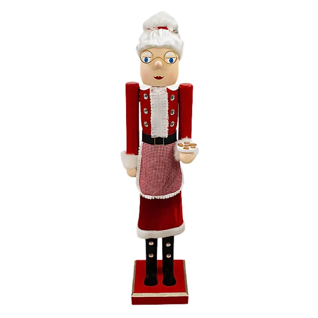 GIANT Nutcracker Mrs. Claus Statue By Prime Retreat 3 GIANT Nutcracker Mrs. Claus Statue By Prime Retreat