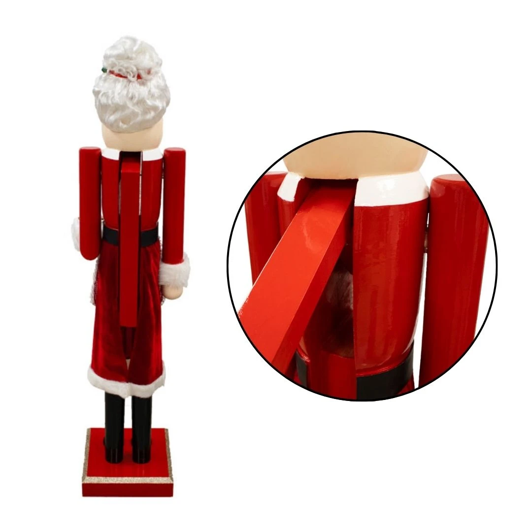 GIANT Nutcracker Mrs. Claus Statue By Prime Retreat 7 GIANT Nutcracker Mrs. Claus Statue By Prime Retreat - Image 5