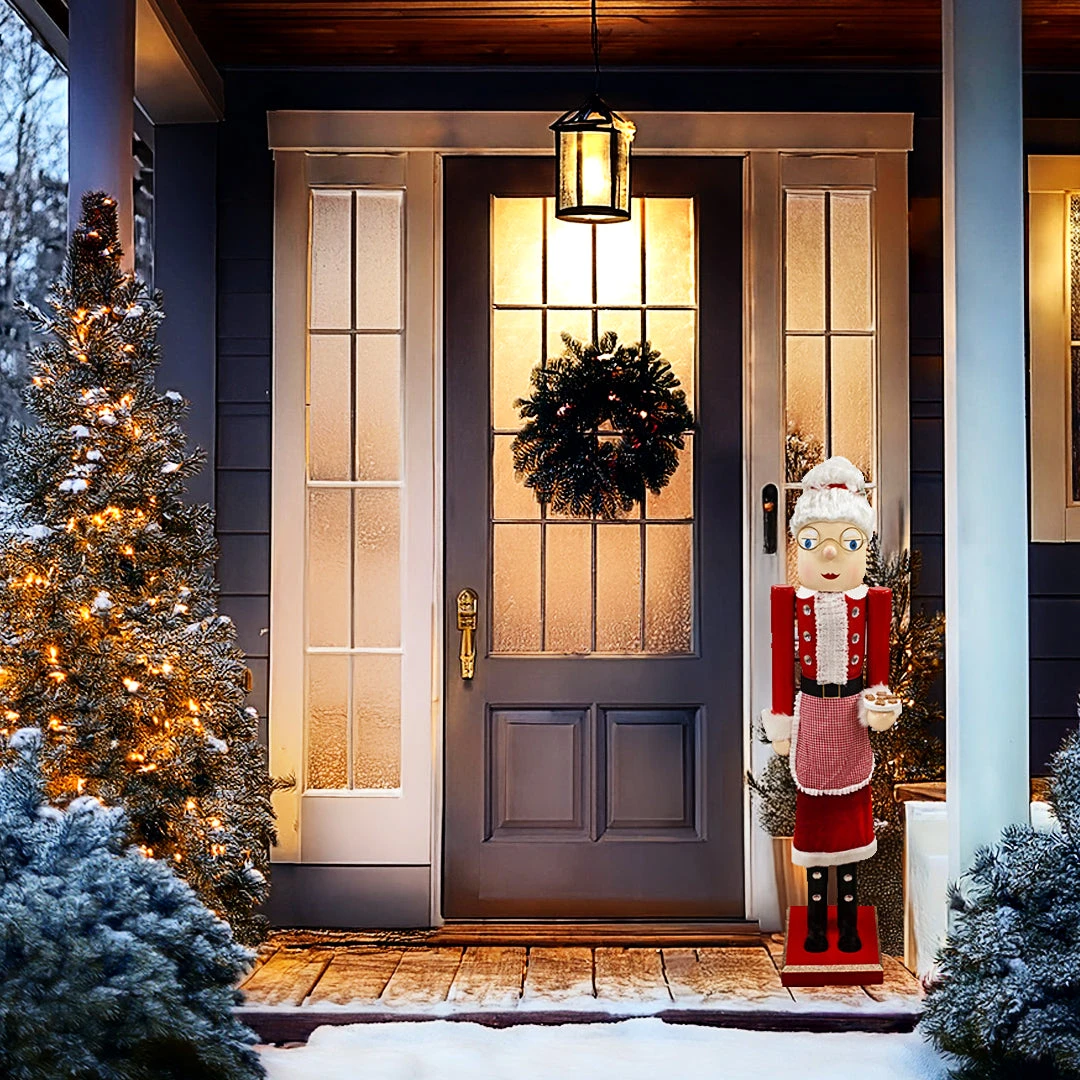GIANT Nutcracker Mrs. Claus Statue By Prime Retreat 4 GIANT Nutcracker Mrs. Claus Statue By Prime Retreat - Image 2