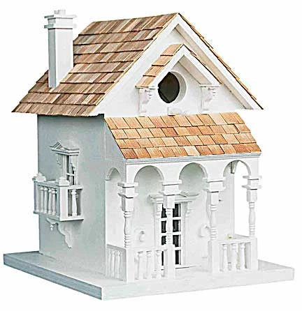 Honeymoon Cottage Birdhouse with Cedar Roof and Bracket – Romantic Wedding Gift Birdhouse 5 Honeymoon Cottage Birdhouse with Cedar Roof and Bracket – Romantic Wedding Gift Birdhouse - Image 3