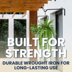 Heavy-Duty Metal Wall Hook -The Birdhouse Chick Heavy Duty Hook Supporting Hanging Plant