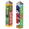 Holiday Garden Art Poles 20-inch -The Birdhouse Chick Holiday Art Poles for Garden