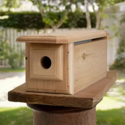 Horizontal Bluebird House By Coveside – Spacious Wooden Home For Backyard Birds 7 Horizontal Bluebird House By Coveside – Spacious Wooden Home For Backyard Birds -The Birdhouse Chick Horizontal Bluebird House by Coveside Spacious Wooden Home for Backyard Birds 4