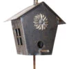 Hand Forged Birdhouse On Stake -The Birdhouse Chick IA Birdhouse stake