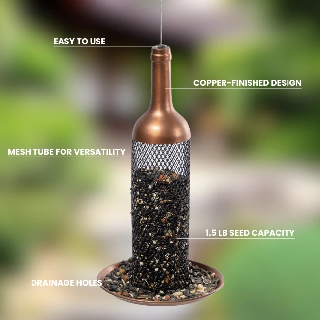 Wine & Wings Bird Feeder 5 Wine & Wings Bird Feeder - Image 3