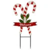 Land & Sea Metal Candy Cane Yard Art - 34" Holiday Lawn Stake -The Birdhouse Chick Land Sea Metal Candy Cane Yard Art 34 Holiday Lawn Stake