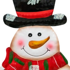 Land & Sea Metal Snowman Yard Art - 32" Holiday Stake Decor -The Birdhouse Chick Land Sea Metal Snowman Yard Art 32 Holiday Stake Decor 5