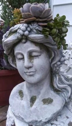 Large Lady Head Planter -The Birdhouse Chick Large Lady Head Planter 1