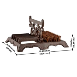 MudGuard Cast Iron Boot Brush -The Birdhouse Chick MudGuard Cast Iron Boot Brush measurement
