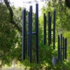 Music of the Spheres Black Matte Whole Tone – Balinese Inspired Handcrafted Wind Chimes