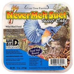 Never Melt Insect Suet Cake Feast, 12 Oz.