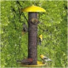 No-No Yellow Metal Thistle Feeder – Vibrant Canary Mesh Squirrel-Resistant Finch Feeder -The Birdhouse Chick No No Yellow Finch Feeder with Tray