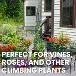 Obelisk Oasis Climbing Trellis -The Birdhouse Chick Obelisk Oasis Climbing Trellis Close up with Vines