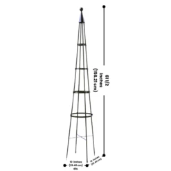 Obelisk Oasis Climbing Trellis -The Birdhouse Chick Obelisk Oasis Climbing Trellis with Tall Vines