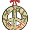 Peace On Earth Door Hanger- Vinyl/PVC 1 Peace On Earth Door Hanger- Vinyl/PVC -The Birdhouse Chick Peace On Earth Door Hanger