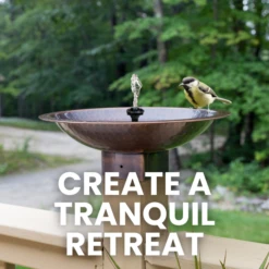 Perch & Ponder Copper Birdbath -The Birdhouse Chick Perch and Ponder Copper Birdbath