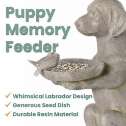 Labrador Retriever Bird Feeder -The Birdhouse Chick Puppy Memory Feeder