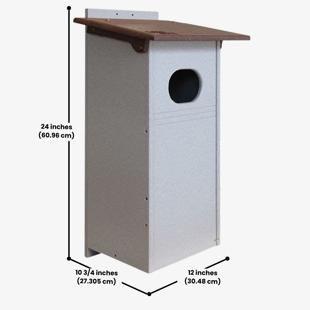 Recycled Plastic Wood Duck House, Amish Made – Brown And Gray Design For Sustainable Bird Housing 5 Recycled Plastic Wood Duck House, Amish Made – Brown And Gray Design For Sustainable Bird Housing - Image 3