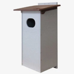 Recycled Plastic Wood Duck House, Amish Made – Brown And Gray Design For Sustainable Bird Housing