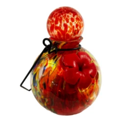 Solar Hummingbird Feeder - 16oz -The Birdhouse Chick Red Hummingbird Feeder Standalone View