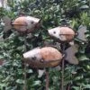 Rock Fish Garden Stakes Set/3 -The Birdhouse Chick Rock Fish Garden Stakes