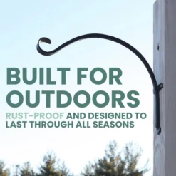 Sturdy Scroll Wall Mount Hook 10 Sturdy Scroll Wall Mount Hook -The Birdhouse Chick Rust Resistant Wall Hook