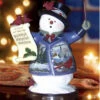 Heaven & Nature Sing Snowman Figurine -The Birdhouse Chick S HeavenNatureSing