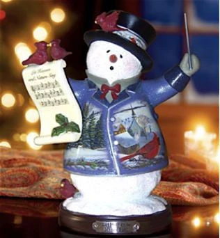 Heaven & Nature Sing Snowman Figurine 3 Heaven & Nature Sing Snowman Figurine