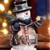 Season's Greetings Snowman Figurine 2 Season's Greetings Snowman Figurine -The Birdhouse Chick S season s greetings