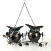 Two Owls On Branch Birdhouse 2 Two Owls On Branch Birdhouse -The Birdhouse Chick SS OWL