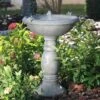 Country Gardens Tall Solar Fountain Birdbath -The Birdhouse Chick STI3022
