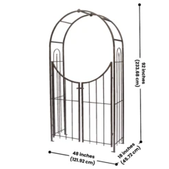 Secret Garden Arch & Gate -The Birdhouse Chick Secret Garden Arch Gate for Garden Pathway Design