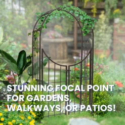 Secret Garden Arch & Gate -The Birdhouse Chick Secret Garden Arch Gate with Climbing Plants