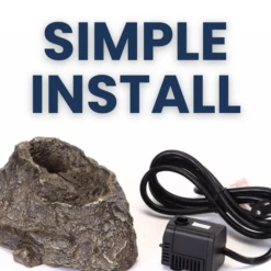 Stonecreek Waterfall Rock - Birdbath Bubbler 14 Stonecreek Waterfall Rock - Birdbath Bubbler -The Birdhouse Chick Simple Installation of Stonecreek Waterfall Rock