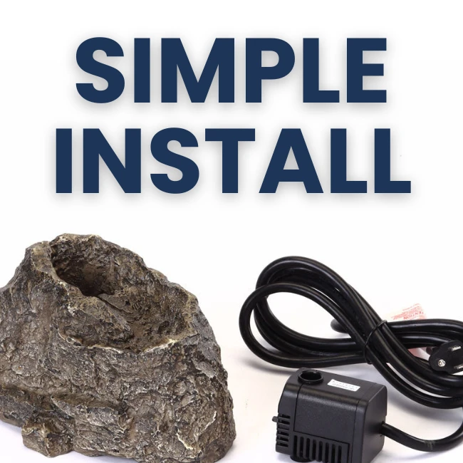 Stonecreek Waterfall Rock - Birdbath Bubbler 8 Stonecreek Waterfall Rock - Birdbath Bubbler - Image 6