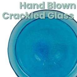 Solar Bubbler Bird Bath Deck Mount -The Birdhouse Chick Solar Powered Fountain Glass Bird Bath with Deck Mount