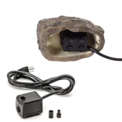 Stonecreek Waterfall Rock - Birdbath Bubbler 15 Stonecreek Waterfall Rock - Birdbath Bubbler -The Birdhouse Chick Stonecreek Waterfall Rock Electric Pump