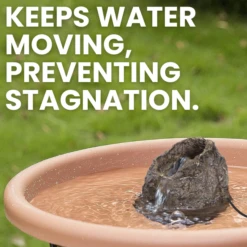 Stonecreek Waterfall Rock - Birdbath Bubbler 12 Stonecreek Waterfall Rock - Birdbath Bubbler -The Birdhouse Chick Stonecreek Waterfall Rock in Action with Moving Water