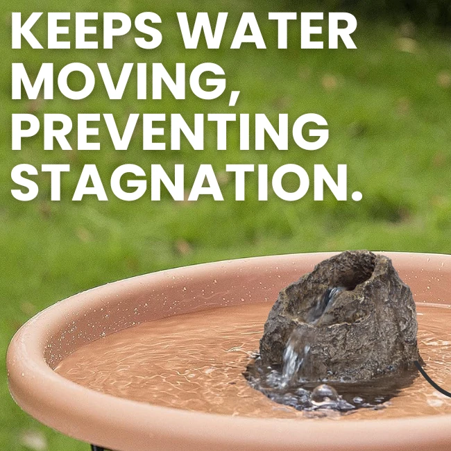 Stonecreek Waterfall Rock - Birdbath Bubbler 6 Stonecreek Waterfall Rock - Birdbath Bubbler - Image 4