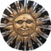 Sun And Stars Celestial Stepping Stone/Plaque -The Birdhouse Chick Sun and stars celestial stepping stone plaque