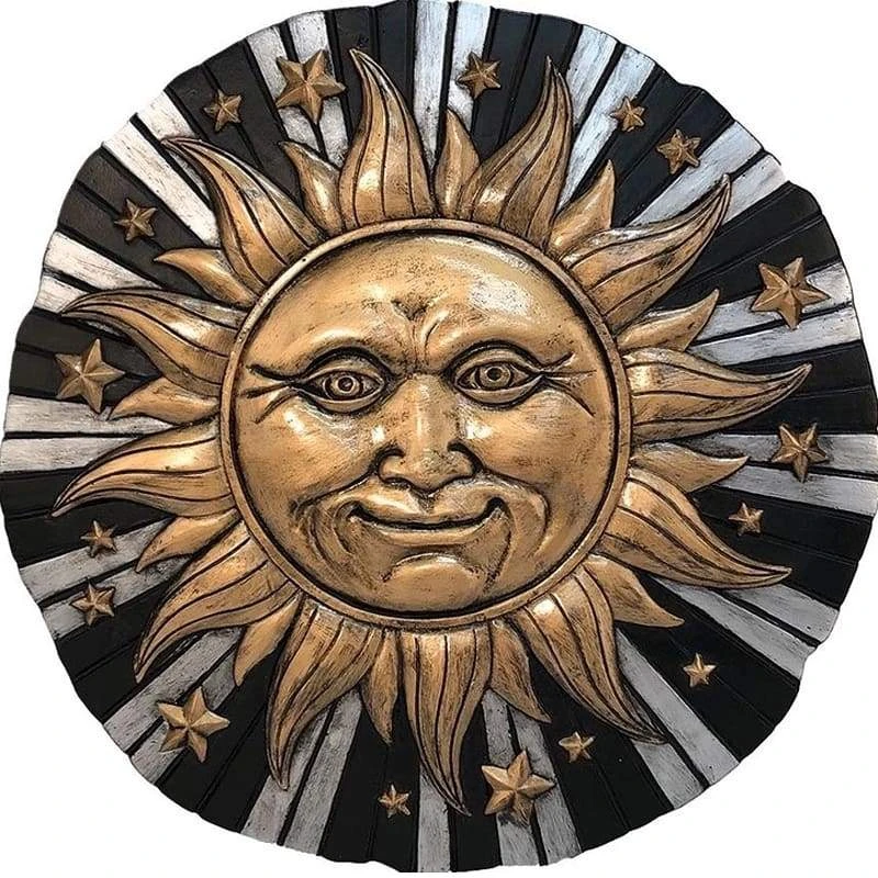 Sun And Stars Celestial Stepping Stone/Plaque 3 Sun And Stars Celestial Stepping Stone/Plaque