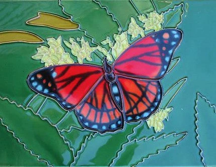 Ceramic Art Tile-Butterfly 8x12 3 Ceramic Art Tile-Butterfly 8x12